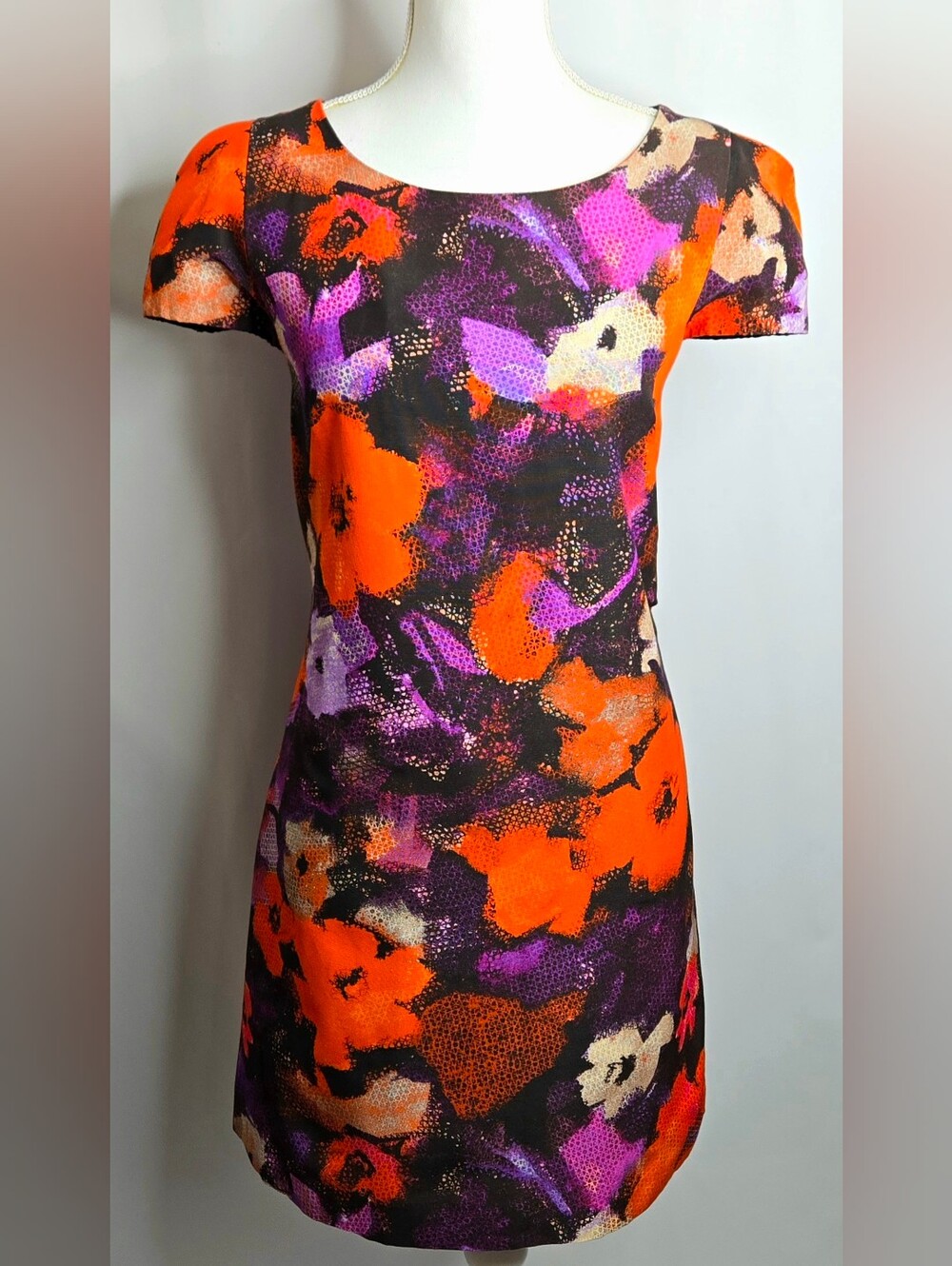 Milly Of New York Abstract Watercolor Floral Sheath Wedding Guest Dress NWOT 12